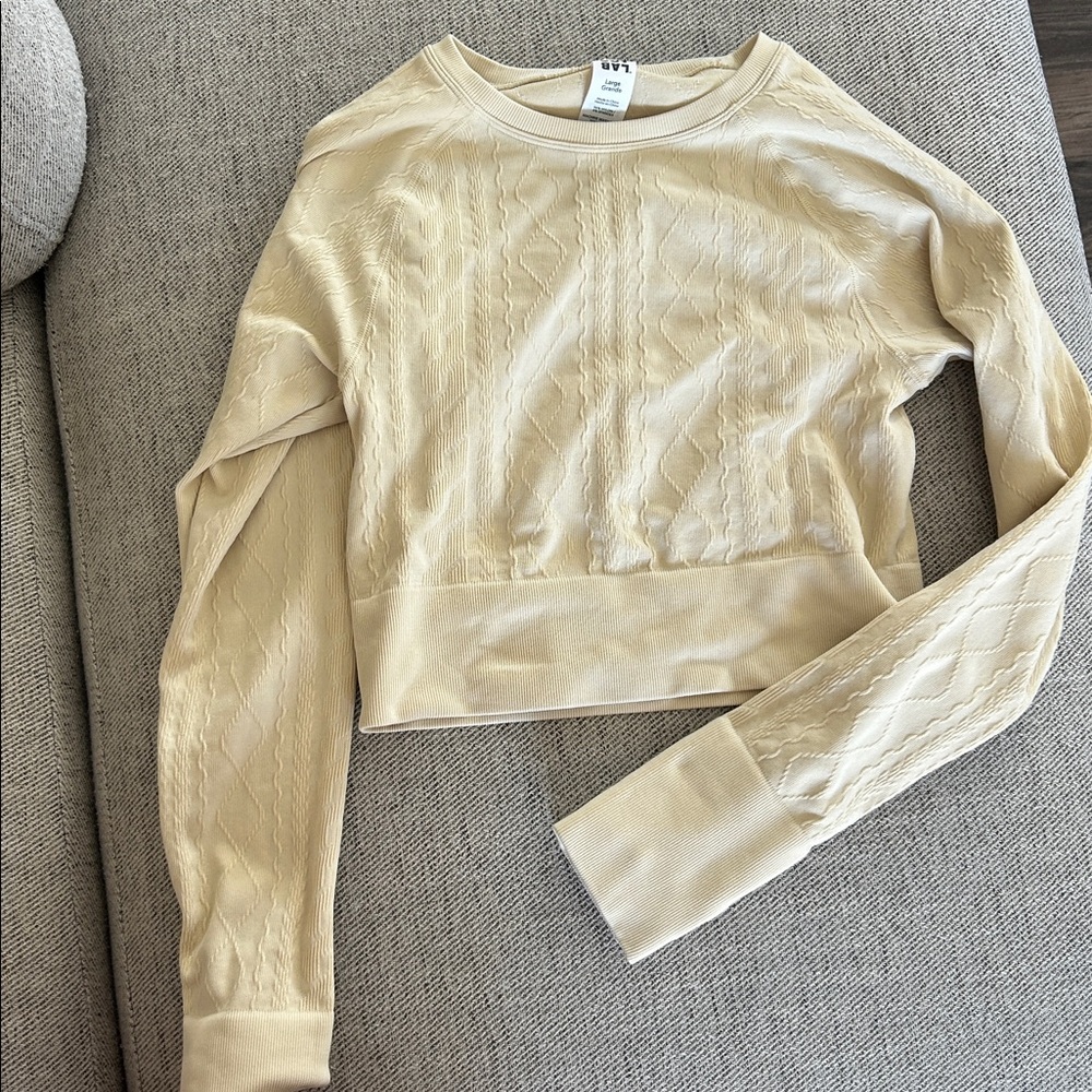 Beige workout top